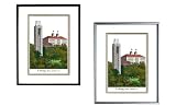 Kansas Jayhawks Framed Campus Photo Black