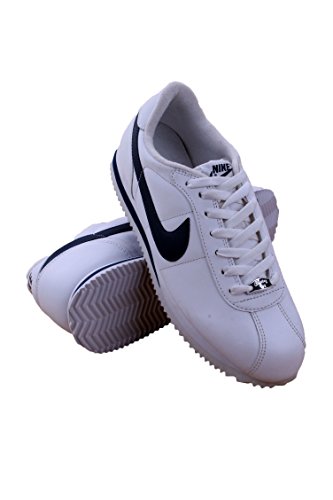 316418-143 MEN CORTEZ BASIC LEATHER '06 CASUAL NIKE WHITE