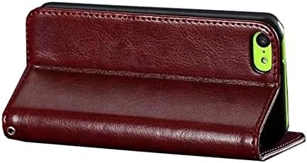 Cucase (Tm) Hot New Fashion Luxury Man Women Real Leather Cowskin Htc One M7 Case Premium Cowskin Real Leather Holster Flip Wallet Case with Card Holder Design for Suncess Man Htc One M7 Case(1 X Case Screen Protector and 1pc Cleaning Cloth for Htc One M7)