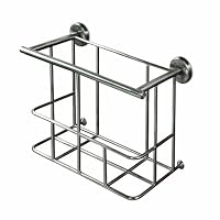 Gatco 1552 Latitude II Magazine Rack, Satin Nickel
