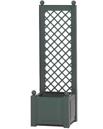 Flair 137800101511 Spalier+Pflanzkasten 43 cm grün Czardas 43x43x140 cm