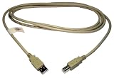 Max Value USB 2.0 Data Cable A Male to B Male, 3 Mtrs, Beige