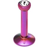 16 Gauge 1 4 Purple Titanium Gem Tragus Earring
