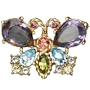 Jay Strongwater Amethyst Butterfly Pin