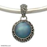 Pearl choker, 'Blue Moon Sands'