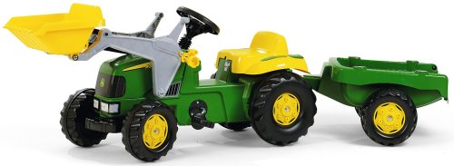Childrens Toyshop  Toys : John Deere Tractor & Front Loader & Trailer