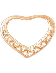 Dazzlers Solid 14k Gold Heart Charm Pendant Available in three colors from jewelsberry (weights: 0.9 grams only)