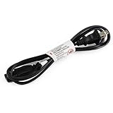 Monoprice 107671 3' 18AWG Figure 8 Shape AC Power Cord Cable without Polarized C-7/1-15P, Black