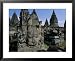 Hindu Temples of Candi Prambanan, Unesco World Heritage Site, Yogyakarta Region, Indonesia Architecture Framed Art Poster Print by Bruno Barbier, 31x25