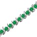 2 CT Emerald Bracelet 14K White Gold