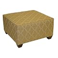 Luster Square Ottoman - Gold