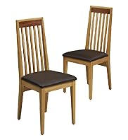 2 Slat-Back Dining Chairs