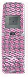 Let's Crystal It! Peel-n-Stick Swarovski Crystals for the Motorola V3 RAZR - Pink and Black