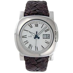 Click here to buy Bedat No. 8 Steel Braided Leather Mens Watch 888.018.100 by Bedat.
