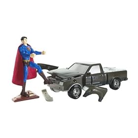 Superman Truck Lifting Superman Set