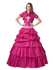 Sweetheart Floor Length Taffeta  Lace-Up  Ball Gown Quinceanera Dress 