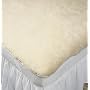 Slumberfleece Wool Strap-Fit Mattress Pads Cream Full