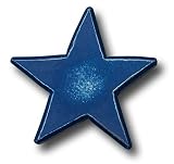 One World - Distressed Blue Star Drawer Pull