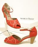 Aktuelle Fruehjahr/Sommer Kollektion 2008 - Super schicker Riemchen Pumps rot