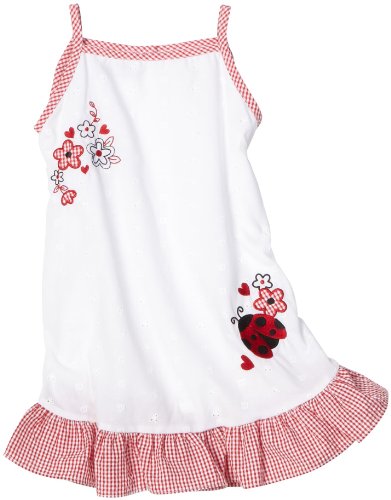 So La Vita Girls 4-6x Eyelet Ladybug Dress