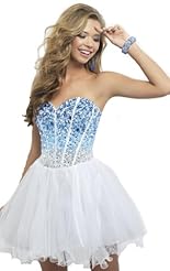 Crystals Crystal Applique Lace Beaded Short Chiffon/Taffeta/Tulle Club Dress/Party Dress 