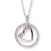 0.21 Carat 14KWG Diamond Heart Pendant