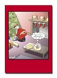 411PXwgj7iL. SL160  Too Much Info Fish   Set of 12 Funny Cartoon Christmas Cards & Envelopes