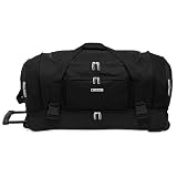 Leisure Luggage 30'' Black Drop Bottom Duffle Bag BLACK 30