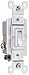 Pass & Seymour 663wgcp Trademaster 15 Amp 120-volt Three-way Toggle Switch, White, 10-pack