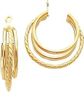 14K Gold Twisted Love Knot Earring Jackets Jewelry