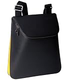 Kobold Black Italian Leather Shoulder Bag - Dreieck Satchel #3