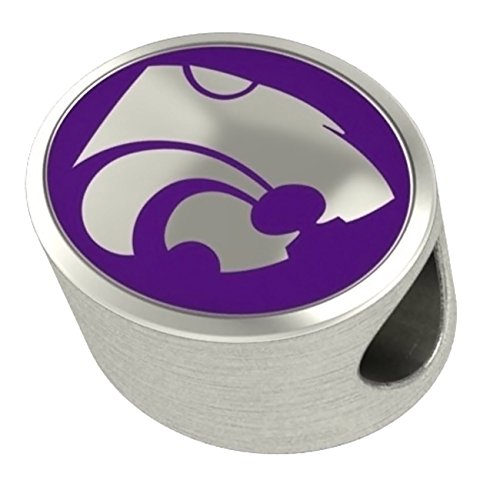 Kansas State Wildcats Bead Fits All Beaded Charm Bracelets