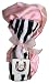 Max Daniel Baby Security Blanket - Black/White and Pink Zebra