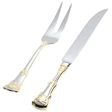 Royal Albert Old Country Roses 2 Pc Carving Set by Godinger
