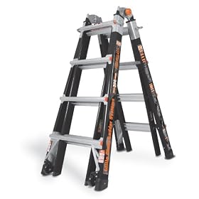 Little Giant 10717LG Type 1A 300-Pound Duty Rating Fiberglass Ladder, 17-Foot