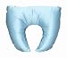 Duro-Med Crescent Pillow Mate with Blue Satin Cover