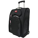 Teafco Argo 20-Inch Tally-Ho Wheeled Pet Carrier, Medium, Black