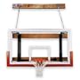 First Team FoldaMount 46 Victory Side-Folding Wall-Mounted Basketball Hoop with 72 Inch Glass Backboard