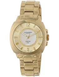 Akribos XXIV Womens AK668YG Lady Diamond Analog Display Swiss Quartz Rose Gold Watch