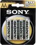 SONY SUM3NU-B4 CARBON-ZINC BATTERY BLISTER MULTIPACK (AA 4-PK)