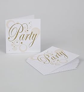 10 Gold Party Text Invitations