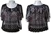 TRAMP Paisley Chiffon Peasant Blouse