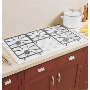 36\” Gas Cooktop along with 5 Made Burners Eleven 000 BTU All-Purpose Burners Precise Simmer Writers Deep-Recessed Cooktop and American dental assoc . Compliant : White