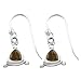 Sparkling Garnet Sterling Silver Fashion Dangle Earrings