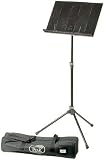 Peak SMS-40 Black Aluminum Music Stand with Carry Bag