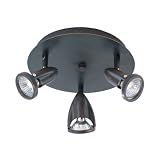 ET2 Lighting E30011-10 3 Light Agron Flushmount Flush Mount