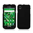 Samsung Galaxy S 4G T959V & Vibrant T959 Rubberized Snap On Protector Hard Case, Black