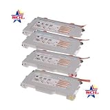 (4 Color) Compatible Lexmark High Yield C500, X500, X502 Color Toner Combo (B, C, M, Y) C500h2kg , C500h2cg , C500h2mg , C500h2yg (5,000 Pages / 3,000 Pages)