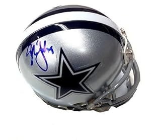 Miles Austin Signed Dallas Cowboys Mini Helmet Coa