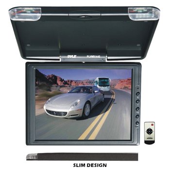 PYLE PLVWR1442 14.7-Inch High Resolution TFT Roof Mount Monitor and IR Transmitter